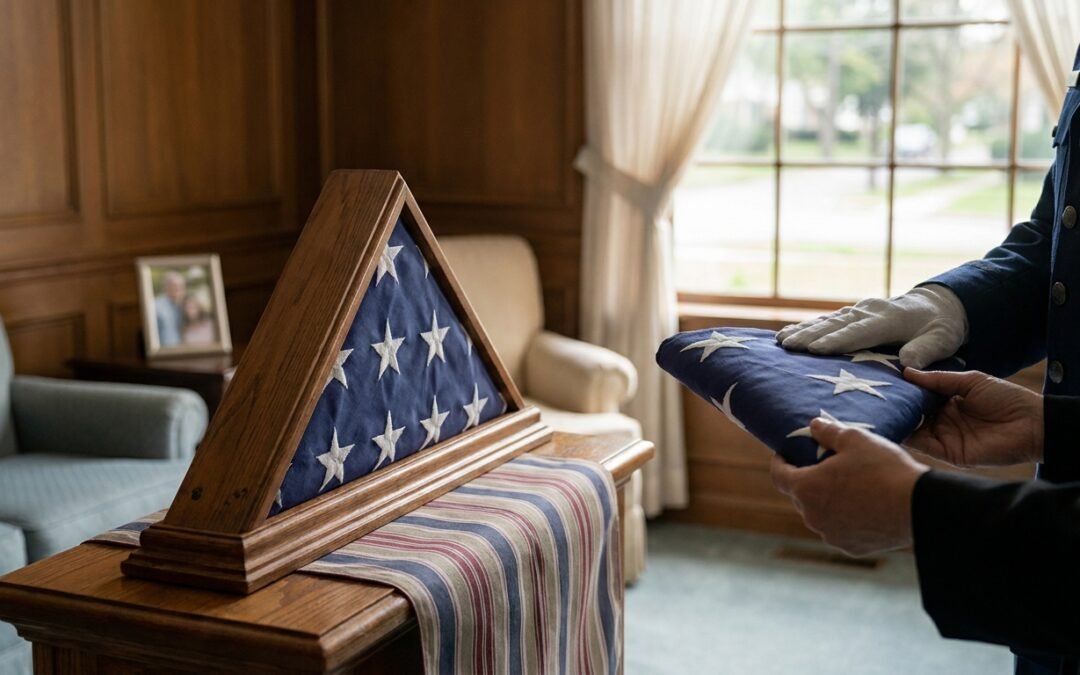 What Is Involved In The Flag Presentation Ceremony At A Veteran’s Funeral?